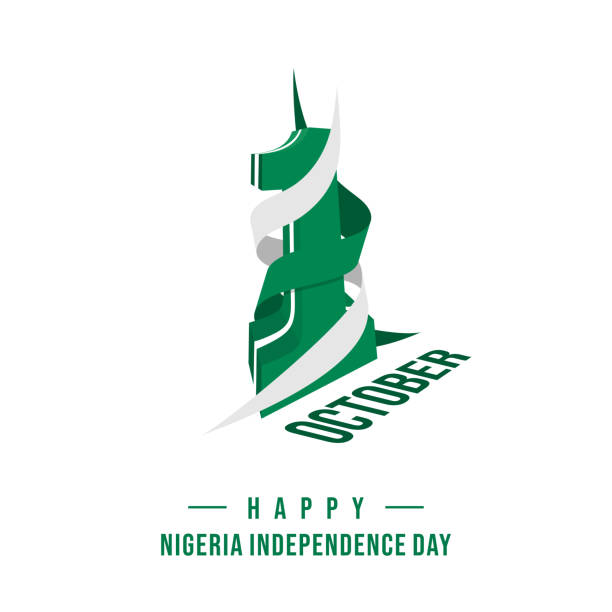 stockillustraties, clipart, cartoons en iconen met nigeria onafhankelijkheidsdag - nigeria