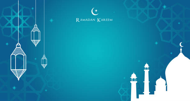 Night view of the Arabic lantern and mosque, Ramadan Kareem background Vector illustration. Night view of the Arabic lantern and mosque, Ramadan Kareem background Vector illustration. ramadan stock illustrations