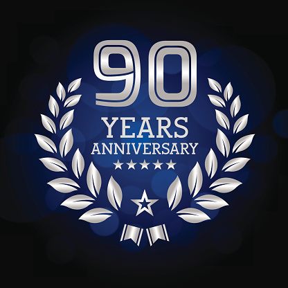 Ninety Years Anniversary emblem