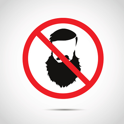Мужчинам было запрещено. Знак запрета бороды. Знак бороды запрещены. Запретные знаки борода. С бородой не входить.