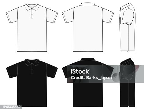 Polo Shirt Template Vector Free Ai Svg And Eps