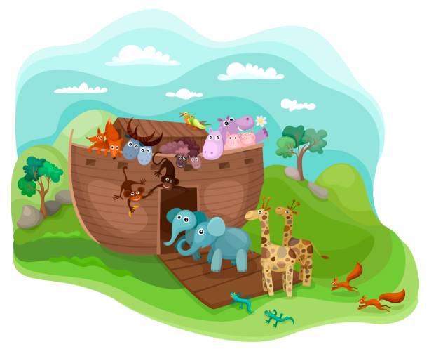 860 Noahs Ark Animals Illustrations & Clip Art - iStock
