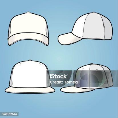 istock Normal and fitted caps 148132644