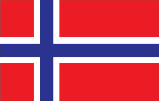 노르웨이 국기  - norway stock illustrations