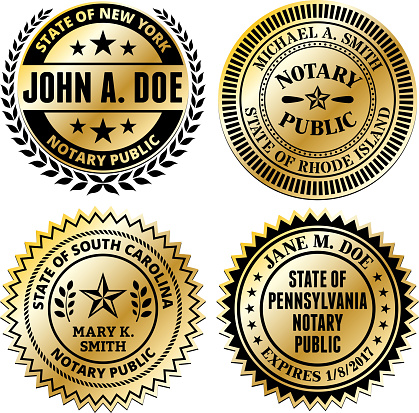 Notary Public Seal Set: New Mexico through South Carolina