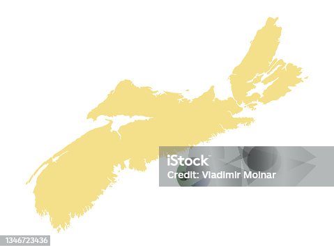 istock Nova Scotia map 1346723436