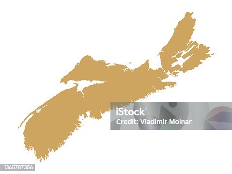 istock Nova Scotia map 1365787356