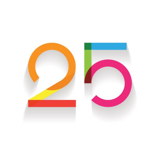 Number 25 Illustrations, Royalty-Free Vector Graphics & Clip Art - iStock