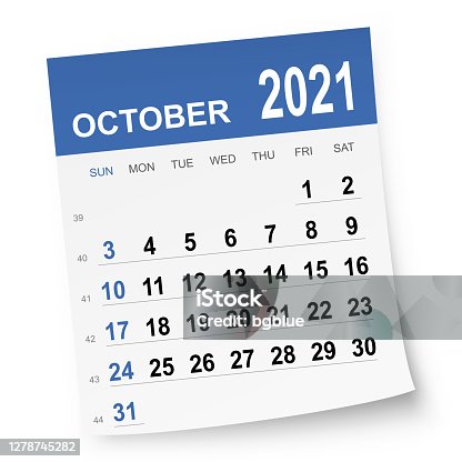 istock October 2021 Calendar 1278745282