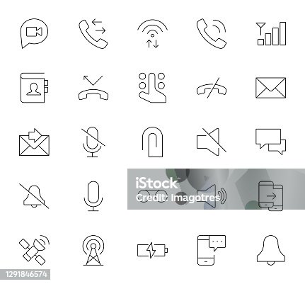 istock Office and Business Icons 1291846574