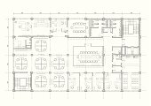 istock office building architectural plan 165677161