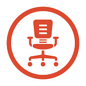 istock Office chair icon, furniture vector design 1248212721