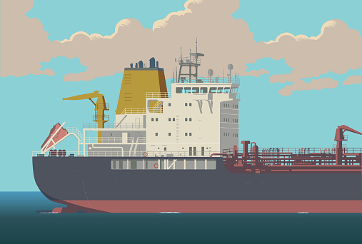 Oil Tanker or Cargo ship