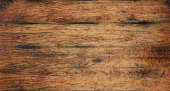 Vecror illustration of vintage brown barrel wooden planks background texture with scratches and black stains over wood grain of old aged oak barrel