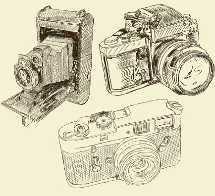Old cameras set
