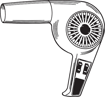 Old-fashioned hair dryer