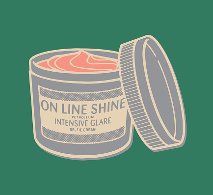 On Line Shine Selfie Cream Jar
