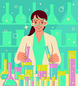 istock One confident and beautiful young female scientist doing a scientific experiment 1341652170