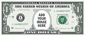 istock US One Dollar Bill USD Money Template with Copy Space 1322468861