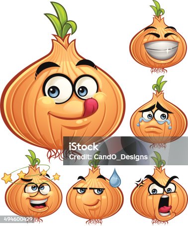 istock Onion Cartoon Set A 494600429