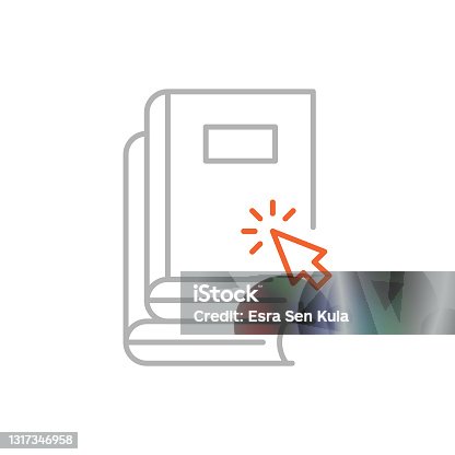 istock Online Library Line Icon with Editable Stroke 1317346958