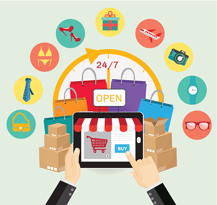 Online Shopping Ecommerce Concept Business Order Item Online Shopping Ecommerce Concept Business Order Item