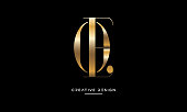 OE or EO Alphabet Letters Luxury Logo Vector Design