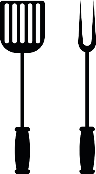 Bbq Or Grill Tools Icon Stock Illustration - Download Image Now - iStock