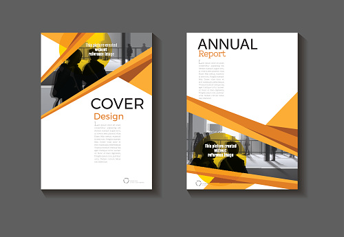 Orange Abstract Cover Design Modern Book Cover Abstract Brochure Cover Templateannual Report Magazine And Flyer Layout Vector Stock Illustration Download Image Now Istock