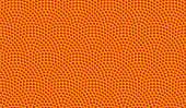 istock Orange basketball ball seamless dotted pattern. Vector background 1322419706