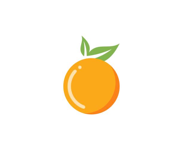 ilustrações, clipart, desenhos animados e ícones de logotipo laranja - orange