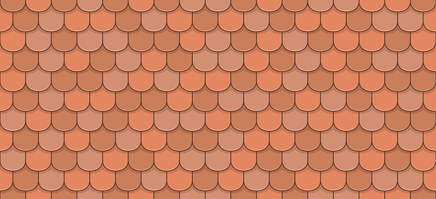 Orange Roof Tiles Stock Illustration - Download Image Now - iStock