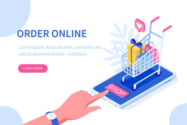 online sipariş - online shopping stock illustrations