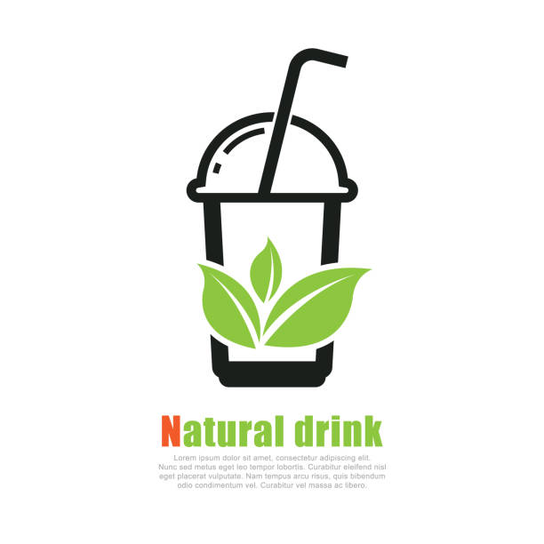 Organic Drinks Organic Drinks. eps 10 vector file smoothie designs stock illustrations