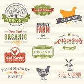 istock Organic Farm Labels 451045653