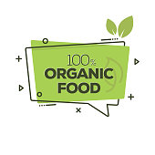 istock Organic Food Badge 1138594273
