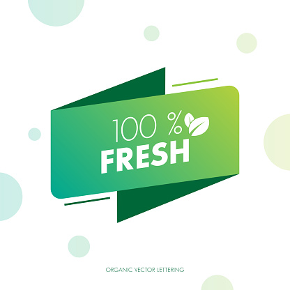 Organic food labels. Natural meal fresh products logo. Ecology farm bio food vector premium badges stock illustration