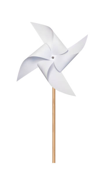 origami papier windmühle - windrad stock-grafiken, -clipart, -cartoons und -symbole