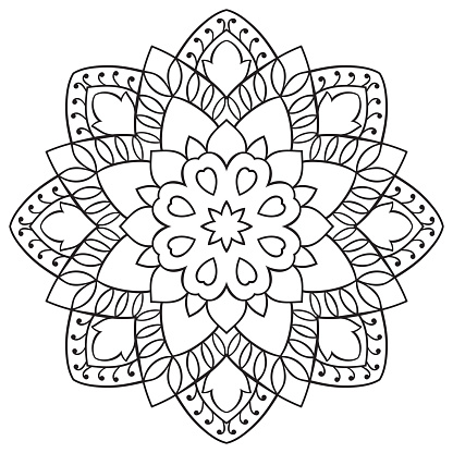Download Ornamental Simple Mandala Stock Illustration - Download ...