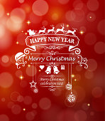 drawn of vector ornate christmas background.This file has been used illustrator cs3 EPS10 version feature of multiply.