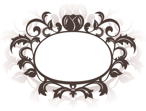 Ornate Oval Frame