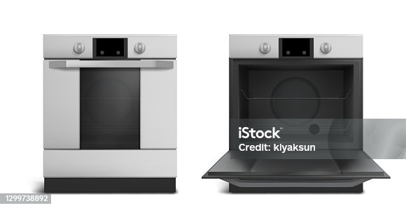 istock Oven, electric appliances, open or closed stove 1299738892