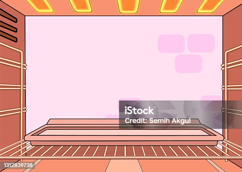istock Oven Interior, Ready To Cook, Oven Inside Illustration, Burning Electric Stove Oven, Baking Tray 1312839738