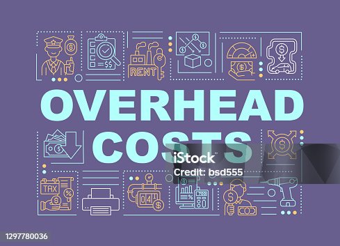 istock Overhead costs word concepts banner 1297780036