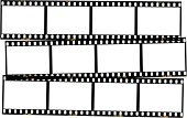 Overlapping film strips.