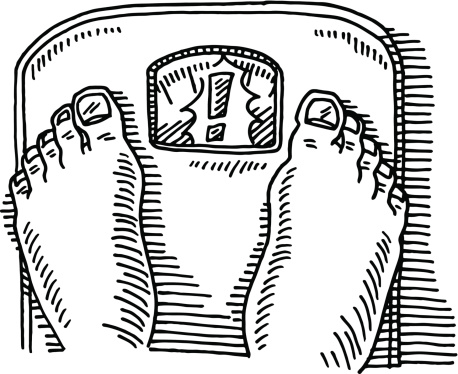 Overweight Feet Scale Drawing