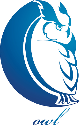 Owl Symbol Stock Illustration - Download Image Now - iStock