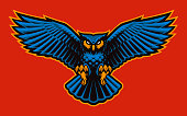 istock Owl Vector Mascot 1354221680