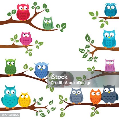 istock Owls in love 827040466