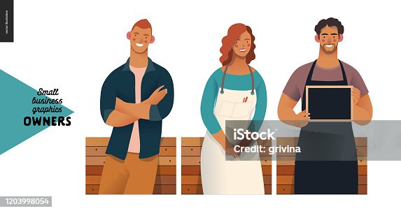 istock Owners - small business graphics 1203998054